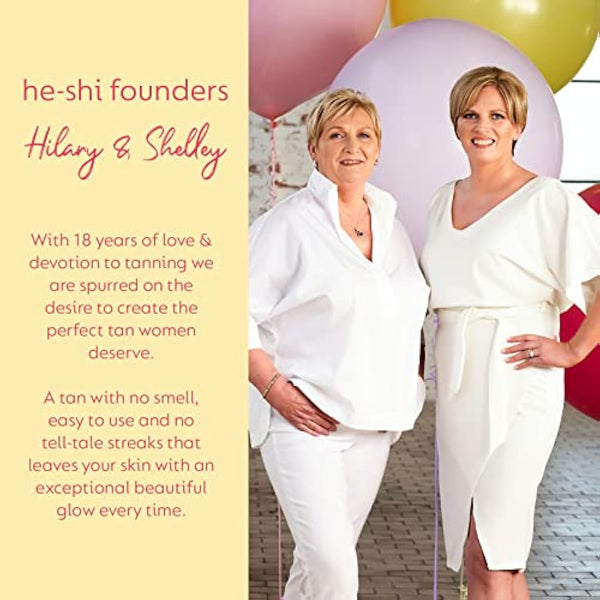 He-Shi Self Tan Dark Foaming Mousse - Fast Absorbing, Lightweight Fake Tanner for Ultra-Dark, Streak-Free - Vegan & Cruelty Free - Buildable Sun-Kissed Fake Tan