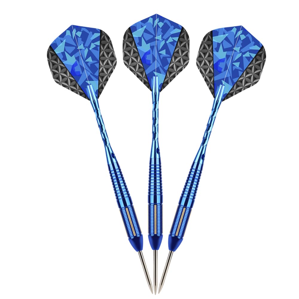 Steel Tip Darts Set,3 Pack Professional Dart with Aluminum Shafts and Darts Case