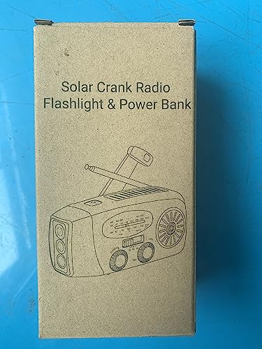 iRonsnow Solar Emergency Hand Crank Weather Radio, Portable Self Powered NOAA AM/FM Radios with SOS Alarm LED Flashlight 2000mAh Smart Phone USB Charger for Camping (Red)