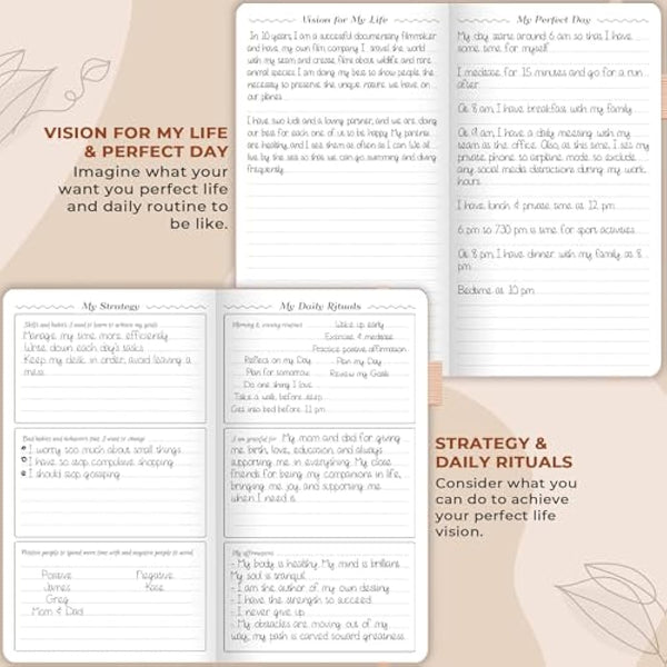 GoGirl Planner and Organizer for Women – Pocket Weekly Planner, Goals Journal & Agenda for Time Management & Productivity. Undated (Rose Gold)