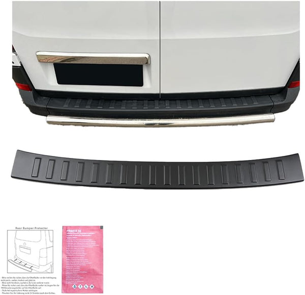 ONEWAY Rear Bumper Protector compatible with Volkswagen Crafter MK2 2016- & MAN TGE MK1 PreFacelift 2016- - Matt black