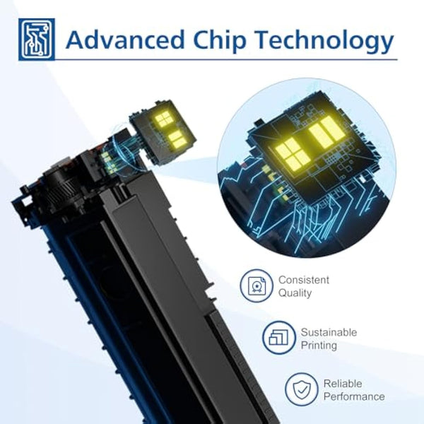 4-Pack Compatible 117A Toner Cartridge Replacement for HP 117A 117 W2070A W2071A W2072A W2073A Color Laser MFP 179fwg 178nwg 179fnw 178nw 150a 150nw 179 178 150 Ink (Black Cyan Yellow Magenta)