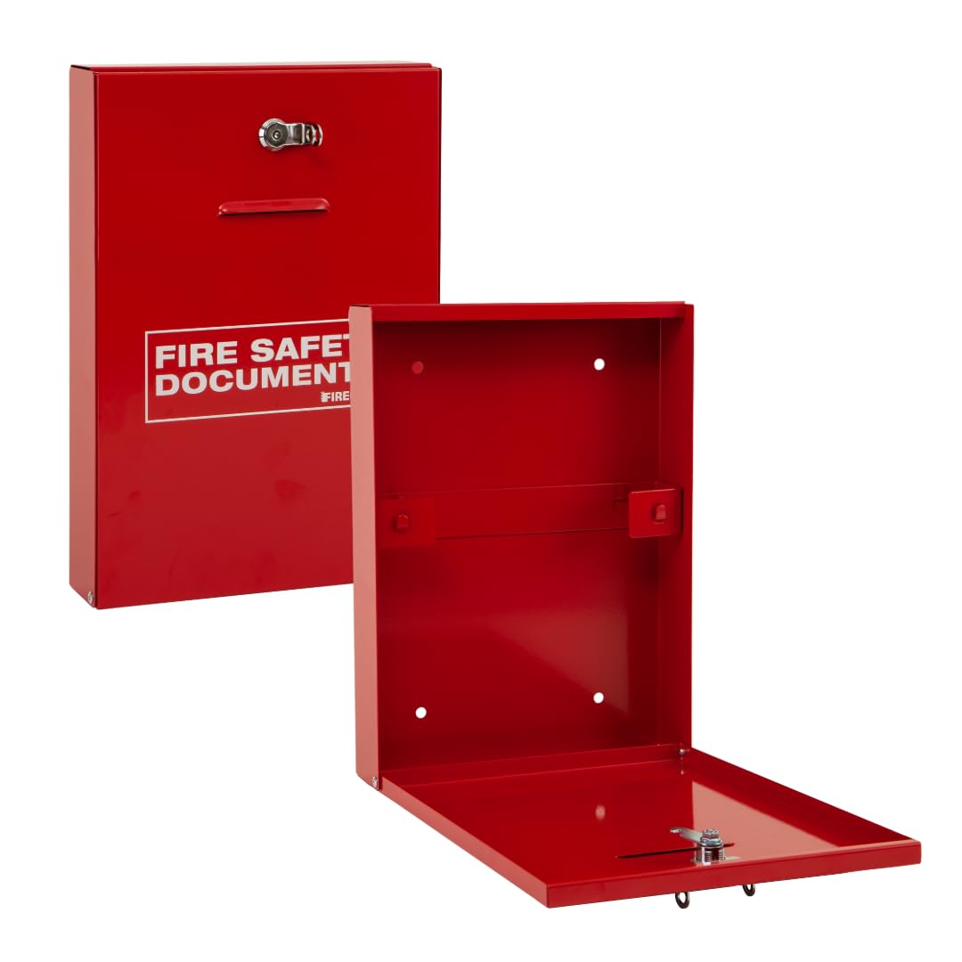 Firechief DHS2 Document Holder with Latch, Red