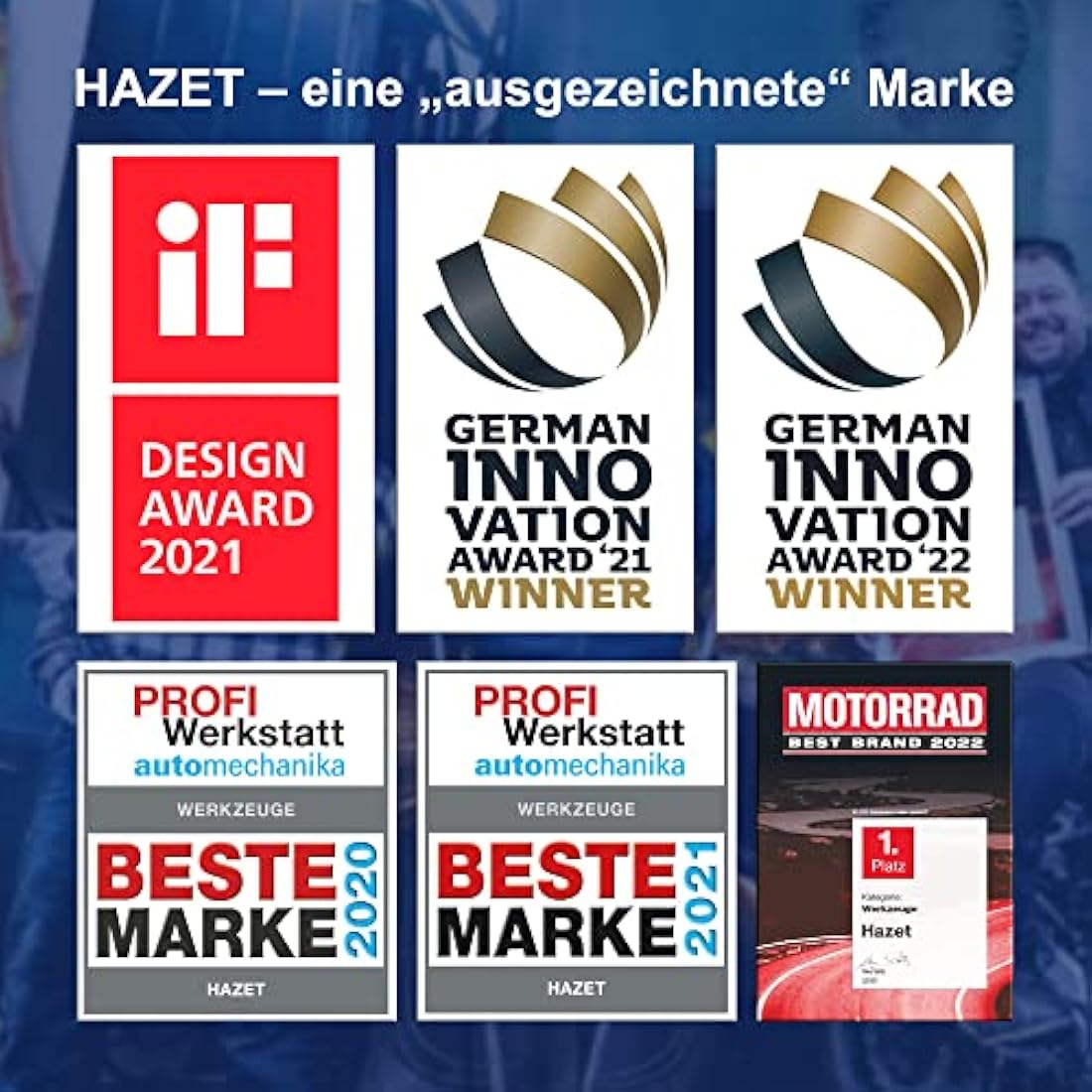 Set di chiavi a bussola HAZET 903SPC/3, Chiave quadra da 12,5 mm (1/2 pollice), larghezza trasversale 17 21 mm, con bussola in plastica, Montaggio di pneumatici con cerchioni in alluminio