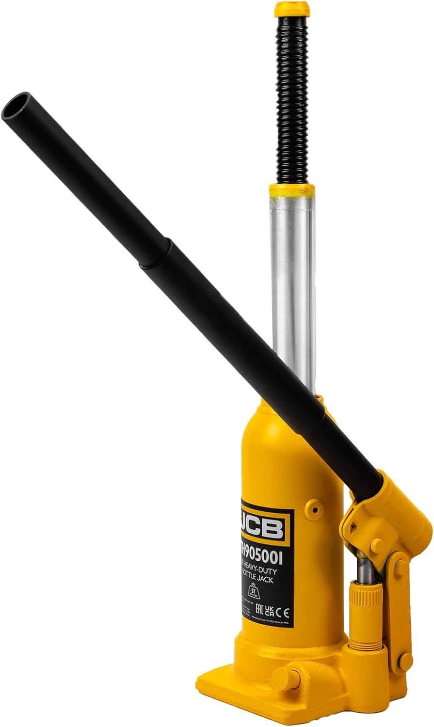 JCB 8 Tonne Heavy-Duty Automotive Hydraulic Bottle Jack, 488mm Maximum Lift