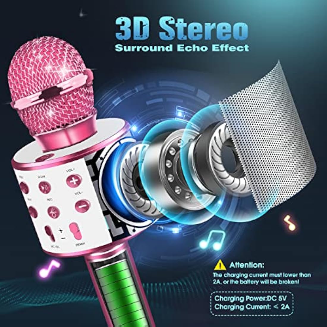 Dislocati Girls Toys Age 3-12, Toys for Girls Age 3-15 Party Toys for 3-12 Year Old Girl Gifts Kids Microphone for Kids Toys Girls Birthday Presents Gifts for 3-12 Year Olds Girls Christmas Xmas Gifts