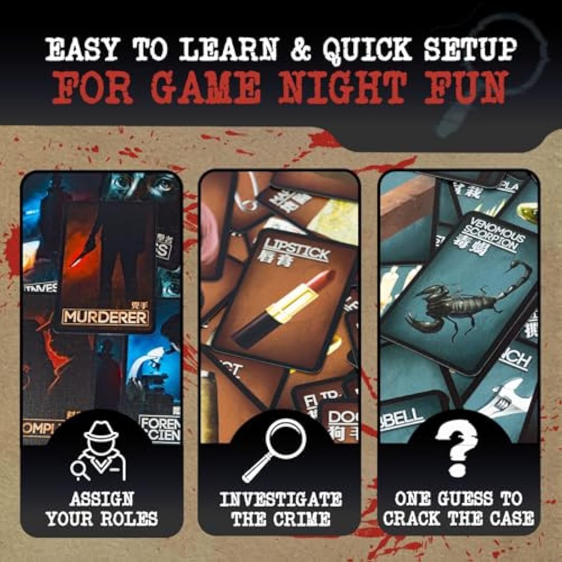 Jolly Thinkers PJOL01 Deception: Murder in Hong Kong, Mixed Colours,GFG96761