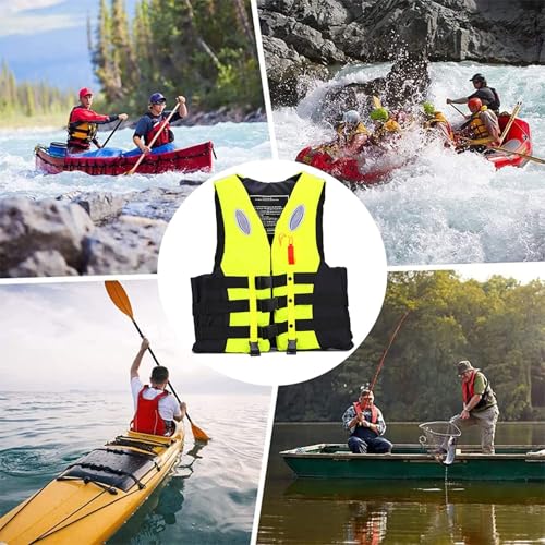 Swim Jacket - Paddle Board Life Jacket for Adult Adjustable Buoyancy Aids Swim Safety Snorkeling Vest for Kayaking Floatation Device Surfing Outdoor WaterSports(Blue,XL)