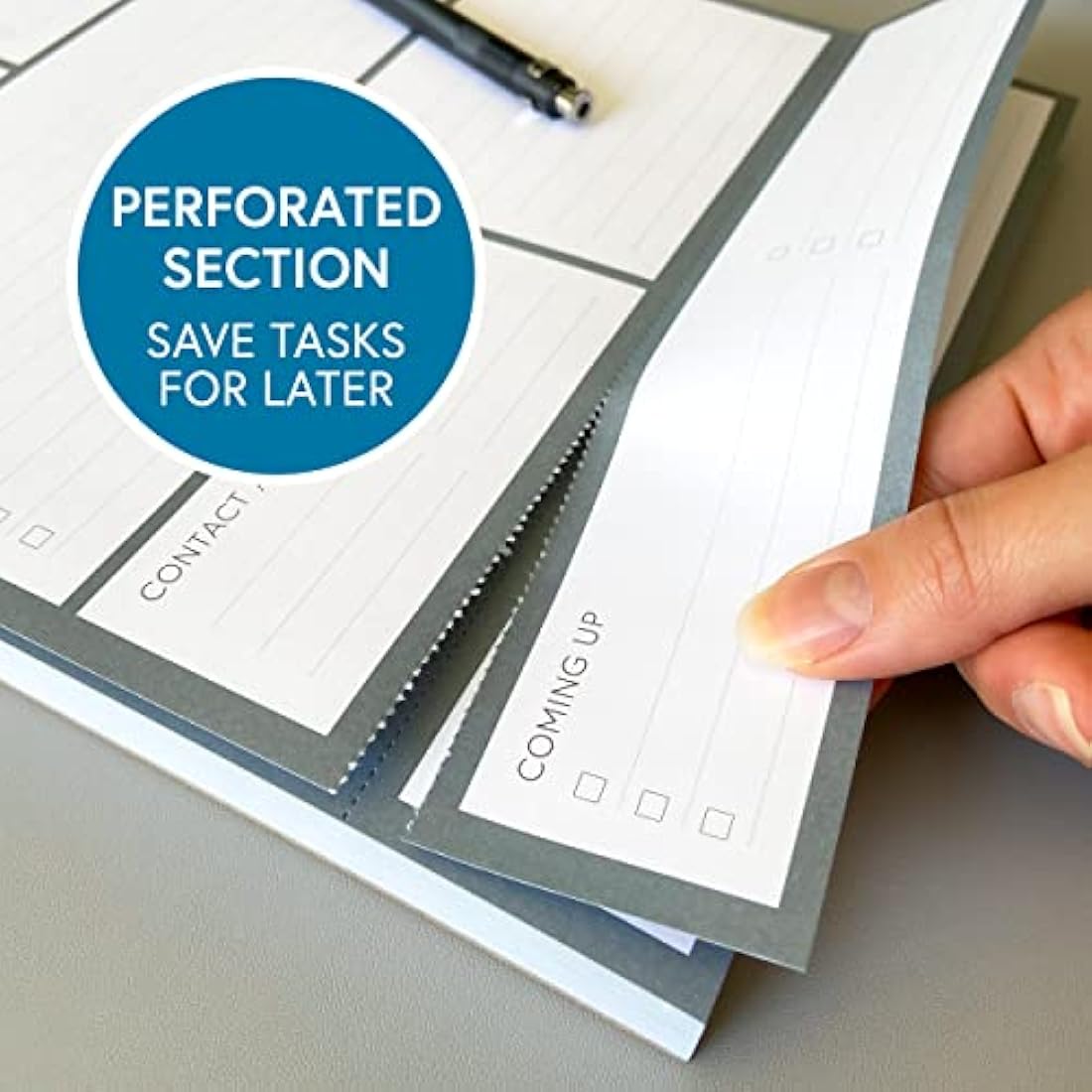 A4 Daily Planner Pad - 100 Undated Tear-Off Sheets, To-Do List & Desk Organiser for Work, Study & ADHD Focus