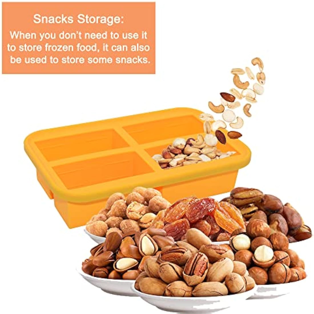 Extra-Large Silicone Soup Freezer Tray, Baby Food Freezer Trays, Soup Freezer Containers for Soup Sauce Meal Prep, 300ml Portion (2)