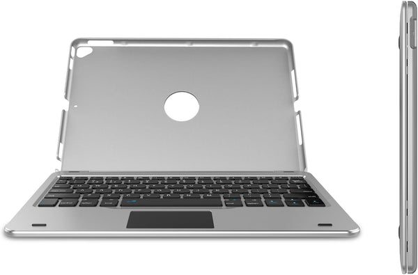 Arteck Keyboard Case with Track Pad for iPad 9th Gen 10.2-inch 2021, Bluetooth Keyboard with Folio Full Protection Case and Touch Pad for Apple 10.2-inch Pad 9 Pad 8, 7 with Swivel Rotating