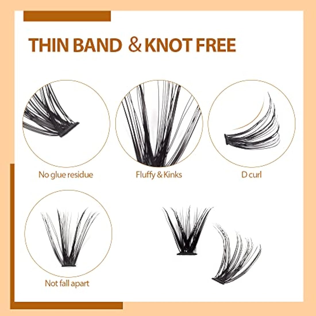 Individual Lashes, Cluster lashes D Curl 9-16Mixed 240 Pcs Cluster Lashes 40D Lash Clusters Extensions Individual Lashes Cluster DIY Lash Extensions at Home(40D-0.07D,9-16mix)