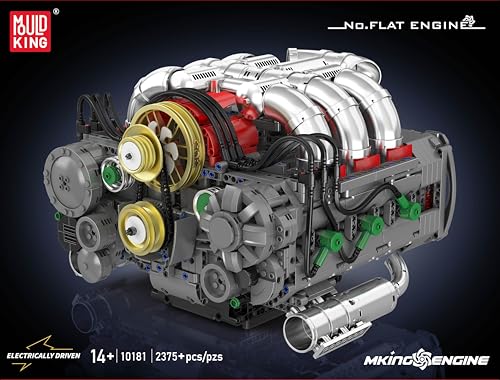 Mould King V12 Engine Building Block Sets, V12 Engine Model Kit That Runs, MOC Engineering Model Building Kit with Battery and Motor, Engineering Building Blocks for Adults (3472 PCS)