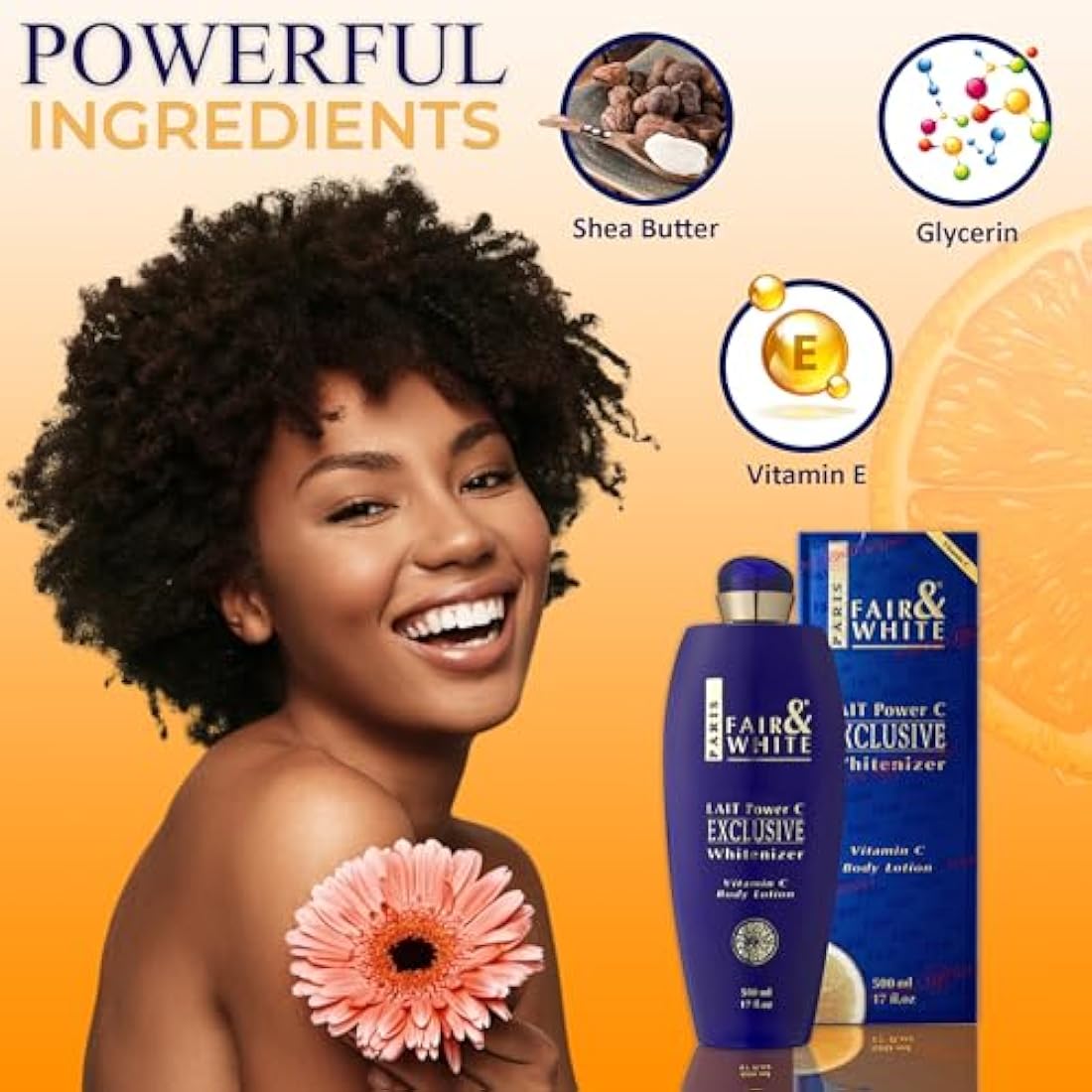 Fair and White Exclusive Body Lotion 500ml - with Vitamin C