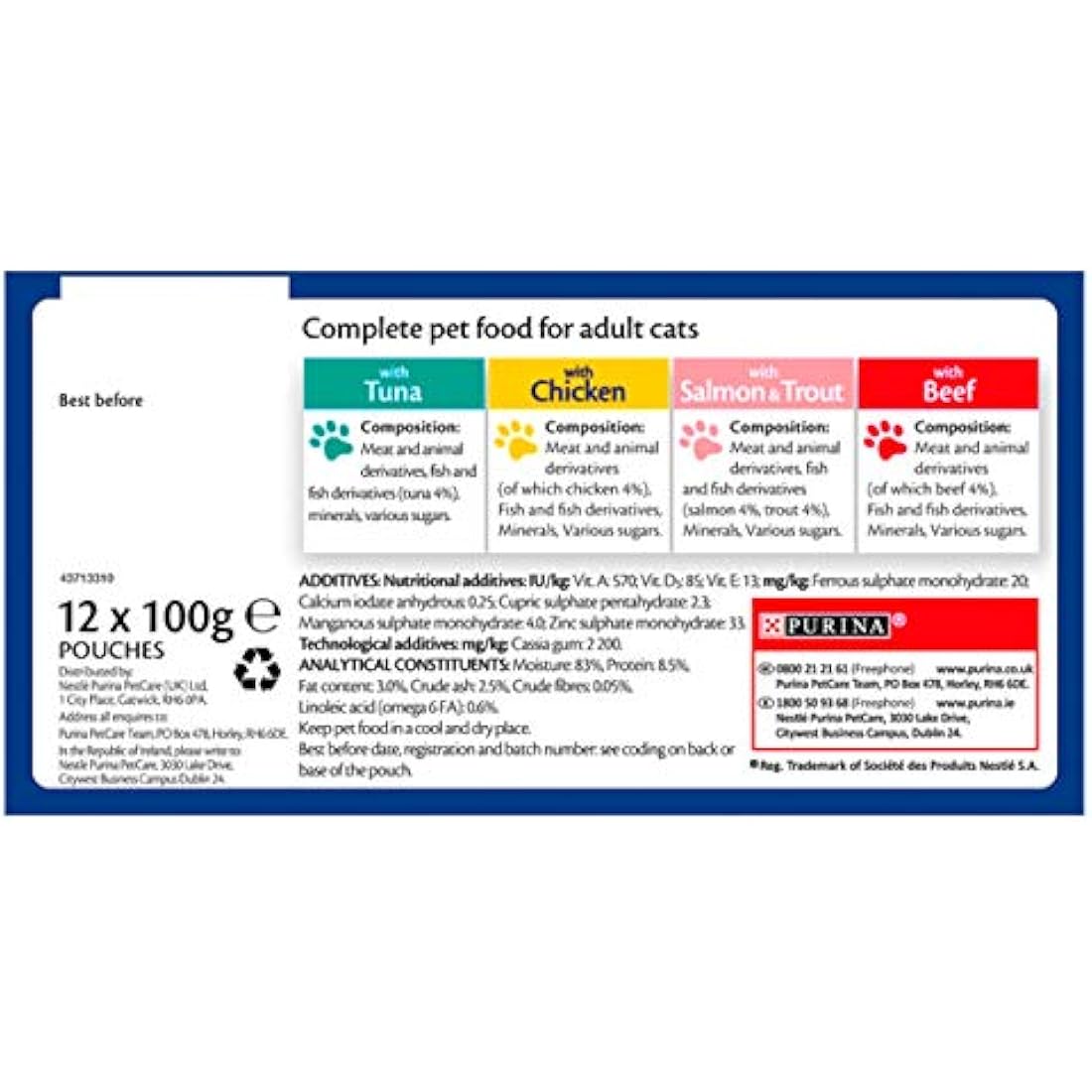 FELIX Original Mixed Selection in Jelly Wet Cat Food 12x100g