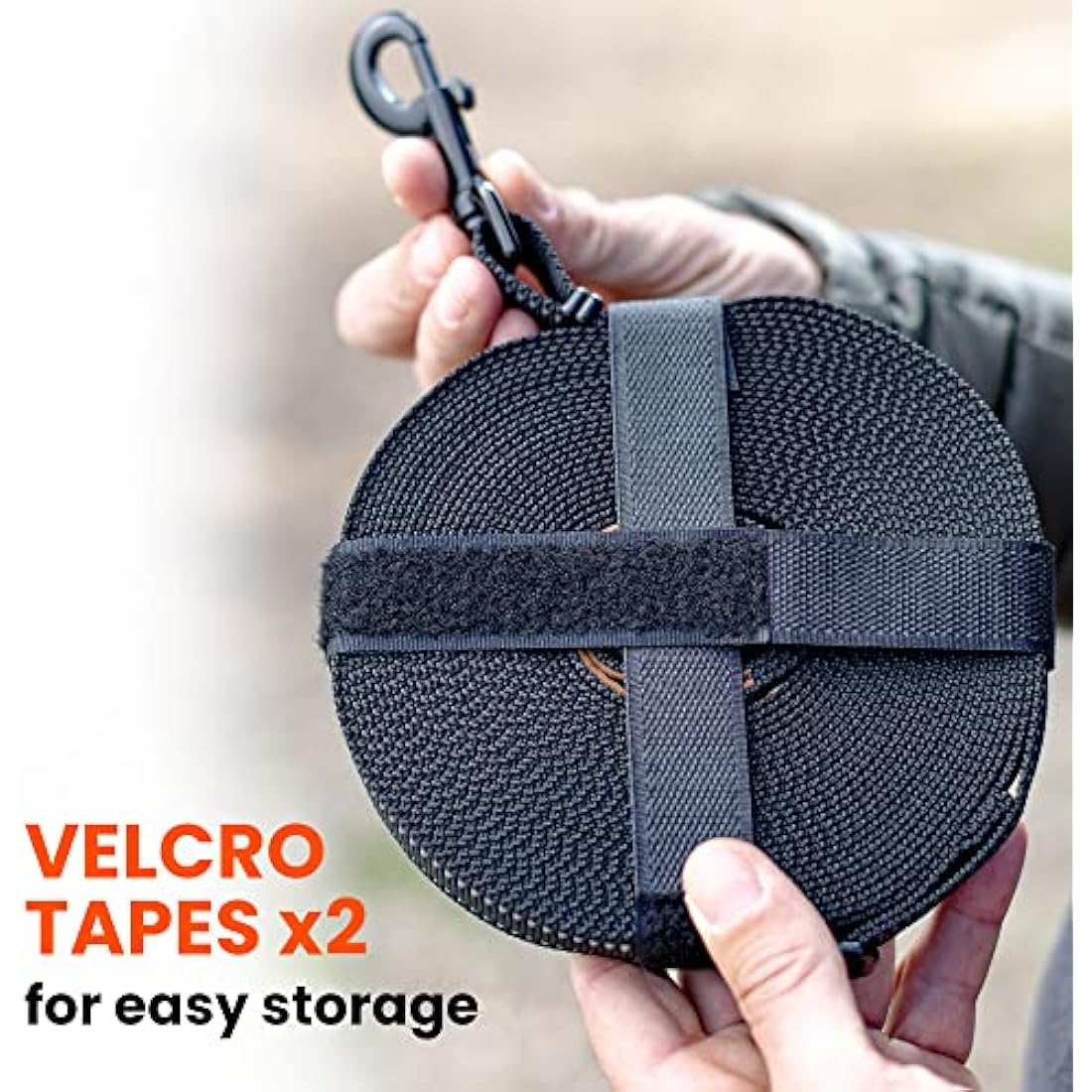 FIRSTPAW 10m (32ft) Training lead for small, medium and large size dogs - Recall training lead adjustable from 5 to 10 meters, Durable Long line dog lead with a padded handle for a comfortable grip