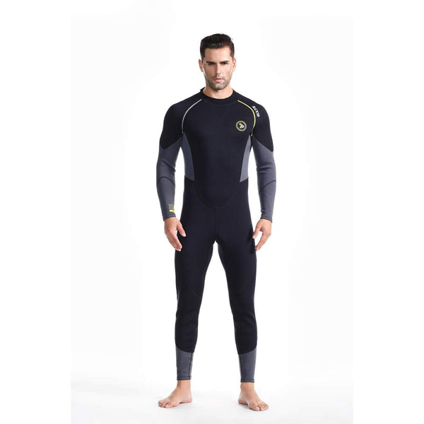 ZCCO Men's Wetsuit-Ultra Stretch 1.5mm Neoprene Suit with Back Zip, Full Body One-Piece Diving Suit for Snorkeling, Scuba Diving, Swimming and