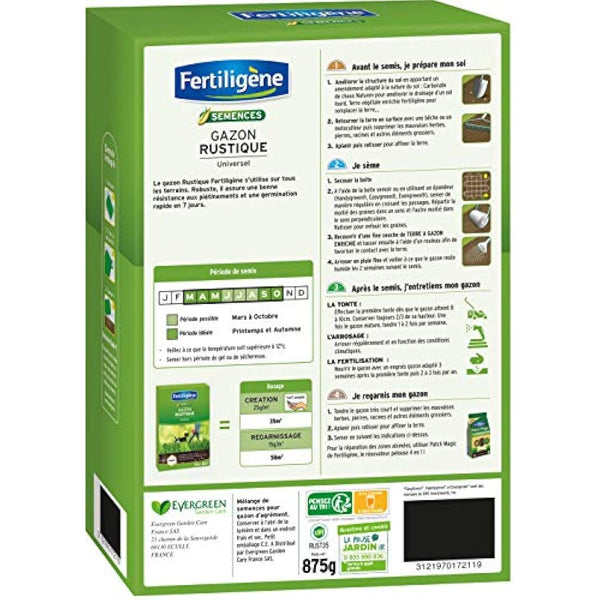 EVERGREEN FERTILIGENE GAZON RUSTIQUE UNIVERSEL, 35MA� RUST35