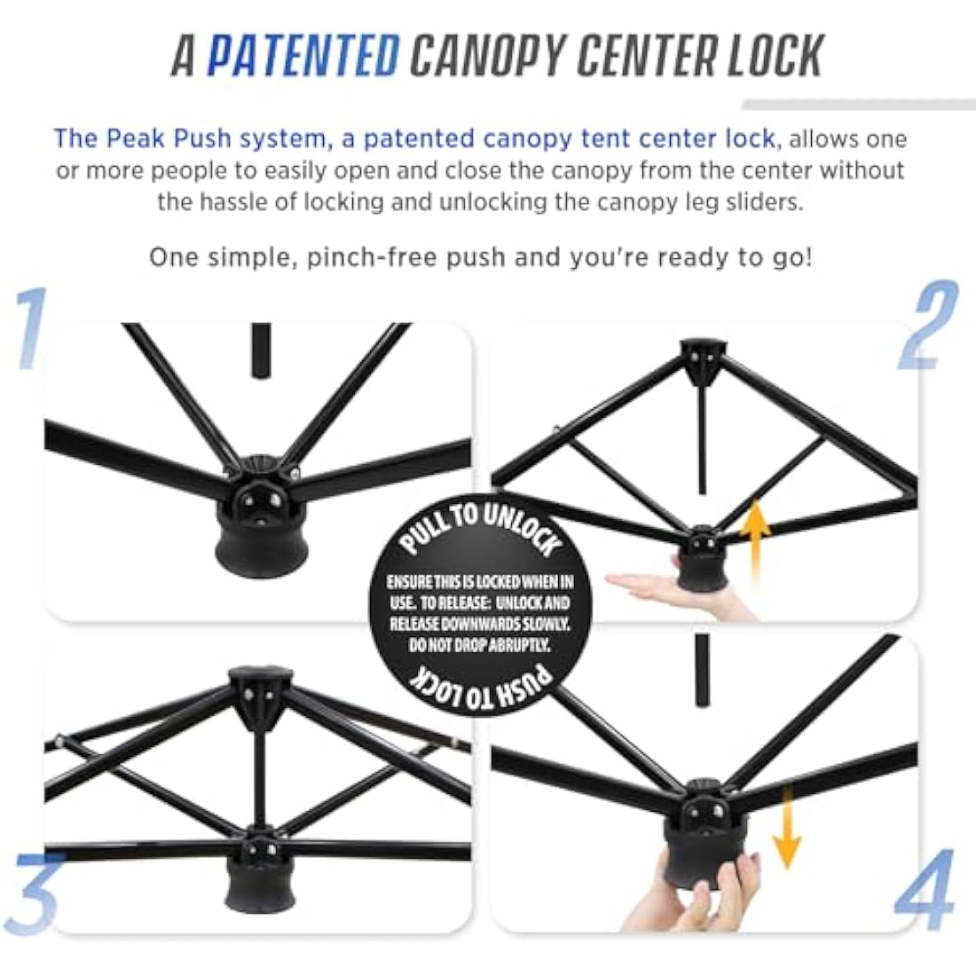 EAGLE PEAK Day Tripper 2.5m x 2.5m Slant Leg Lightweight Compact Portable Canopy w/Backpack Easy One Person Set-up Folding Shelter and 36 Square Feet of Shade (Red)