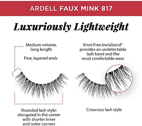 Ardell False Lashes Faux Mink 817 Multipack, 4 pairs