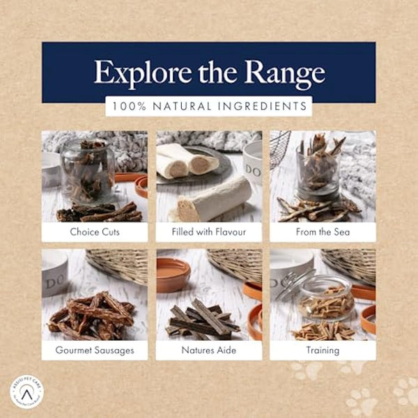 Hollings Buffalo Horn Standard Dog Treat, 100% Natural Grain Free Chew Treat for Adult Dogs, High in Protein and Naturally Low in Fat (12 Pack)