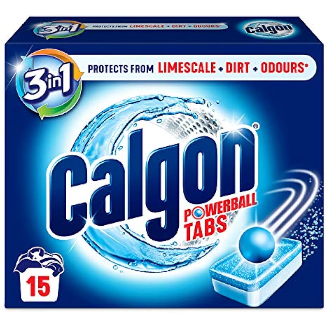 Calgon 4 in1 Water Softener Tabs, Pack of 15