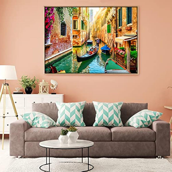 Jigsaw Puzzles for Adults 1000 Piece Jigsaw Puzzles for Adult,JigsawPuzzle 1000 Pieces for Adults Challenging Puzzle Games（Beautiful scenery of Venice canals）