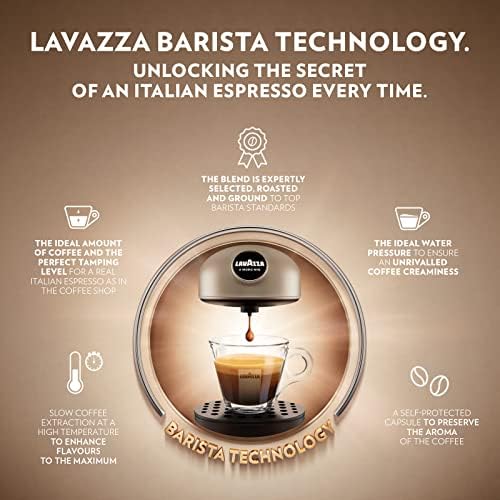 Lavazza, A Modo Mio Espresso Passionale, 96 Coffee Capsules, with Aromatic Notes of Caramel and Chocolate, 100% Arabica, Intensity 11/13, Dark Roasting, Compostable, 6 Packs of 16 Compostable Pods
