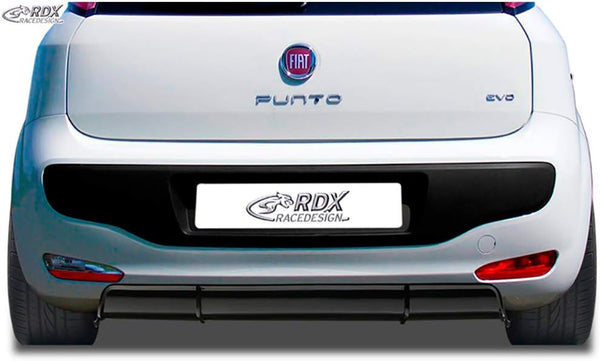 RDX Racedesign RDHAD3006 Diffuser 'Rear Bumper Skirt Fiat Punto Evo 2009' (ABS), Black