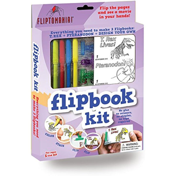 Fliptomania Flipbook Kit - Dinosaurs