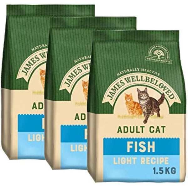 James Wellbeloved Light Adult Fish 3 x 1.5kg