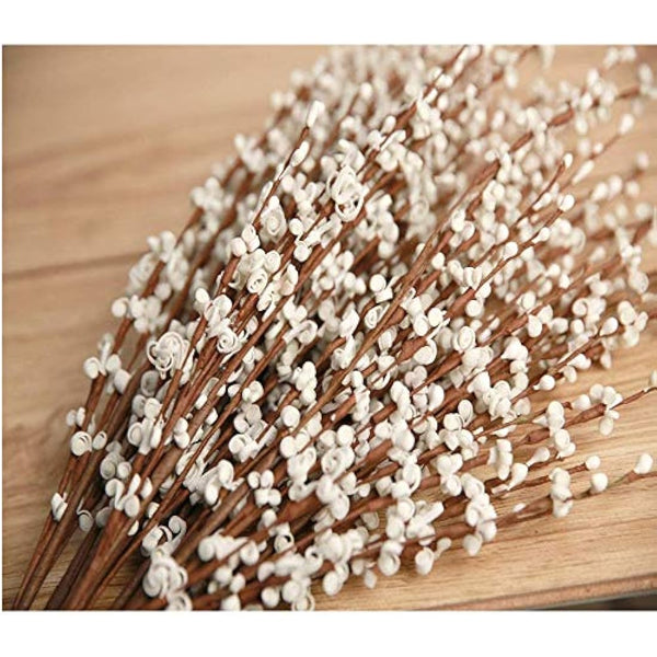 6Pcs 29.5'' Long Stem Artificial Jasmine Flowers Tall Fake Flower Bouquet Faux Jasmine Plants for Hotel Home Office Kitchen Bedroom Wedding Party DIY Decor（White）