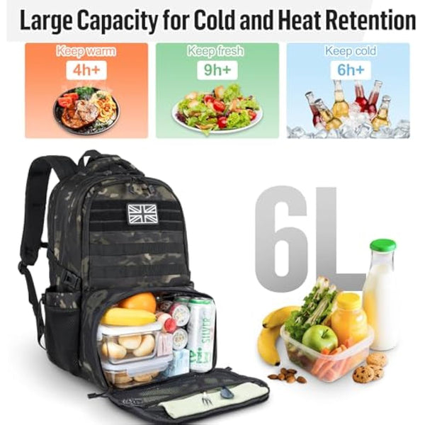 Jueachy Military Tactical Backpack 30/35/40L Army Assult Camouflage Hunting Rucksack Molle 3 Day Large Rucking Backpack for Outdoor Sports Trekking Hiking Travel Camping