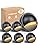6Pcs Low Voltage LED Deck Lights Warm, 2.5W Landscape Step Stair Railing Light with 18 LED Chips, IP67 Waterproof Outdoor Decking Lighting Garden Fence Light 2700K