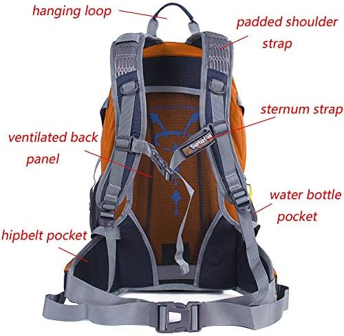 EGOGO 30L Outdoor Cycling Hiking Water-resistant Backpack Running Camping Daypack with Rain Cover S2310