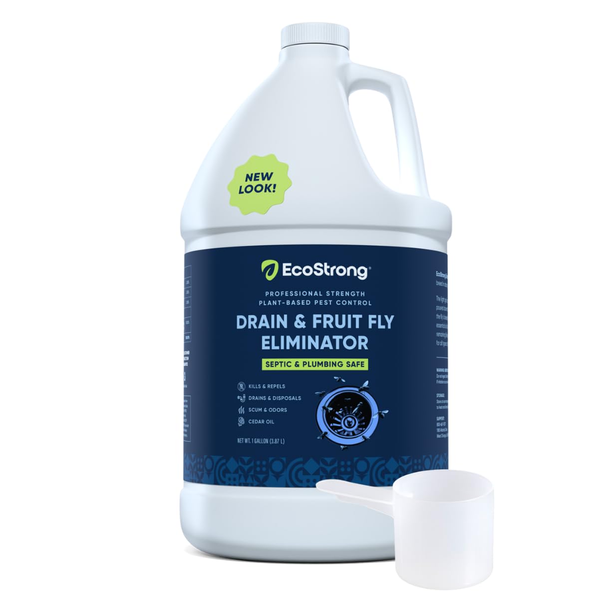 Fruit Fly Drain Treatment | Drain Fly Eliminator | All-Natural, Eliminates Gnats, Sewer Flies and More - Works in All Drains - 1 Gallon