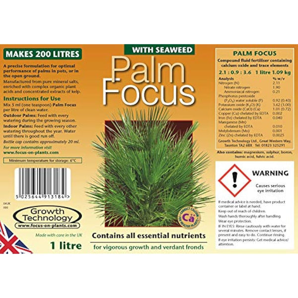 Growth Technology Ltd,1L,Black Palm Focus 1 Litre