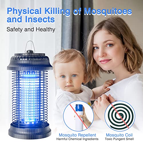 TMACTIME Mosquito Killer Lamp 4000v 20w Uv High-powered Bug Zapper with Metal Housing, Waterproof Electronic Insect Killer for Indoor and Outdoor Use