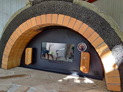 Denmay 01T08 DIA 6CM BBQ Thermometer Outdoor Barbecue Smoker Grill Stainless Steel barbecue thermometers, BBQ Temperature Gauge for Weber, Charbroil, Chargriller, Blooma, Brinkmann, kamado