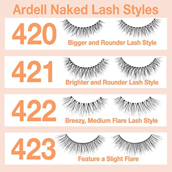 Ardell Naked Lash 420 False Eyelashes, Short Length, Natural Look, Vegan Friendly, 1 Pair (Pack of 1)