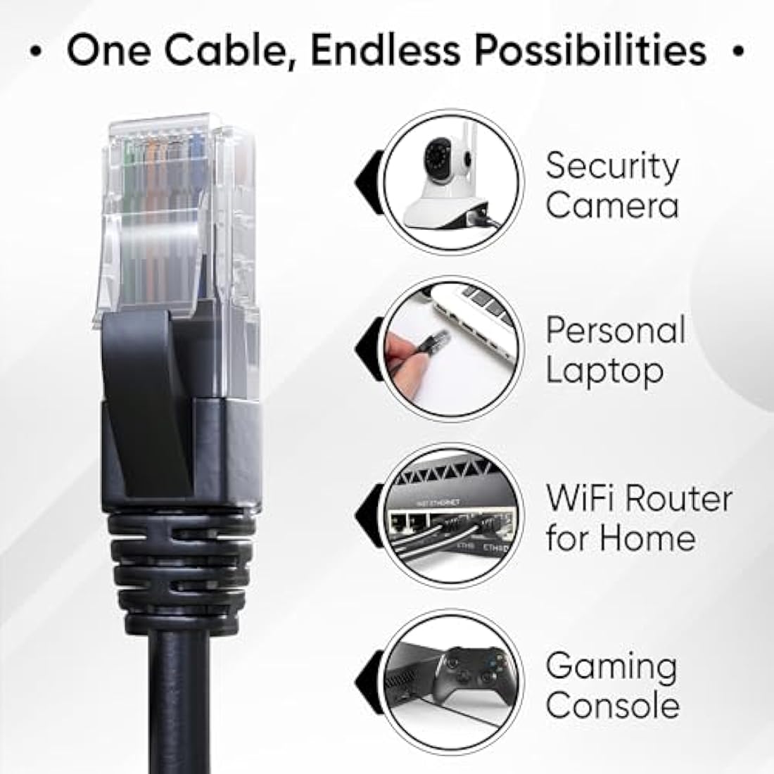Mr. Tronic Outdoor Waterproof Cat 6 Ethernet Cable 100m, High Speed LAN Ethernet Network Cable, Bulk Cat6 Internet, 1 Gbps, 250 Mhz, ADSL AWG24, UTP CCA (100 Meter, Black)
