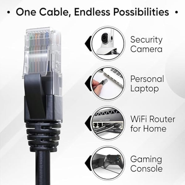 Mr. Tronic Outdoor Waterproof Cat 6 Ethernet Cable 100m, High Speed LAN Ethernet Network Cable, Bulk Cat6 Internet, 1 Gbps, 250 Mhz, ADSL AWG24, UTP CCA (100 Meter, Black)