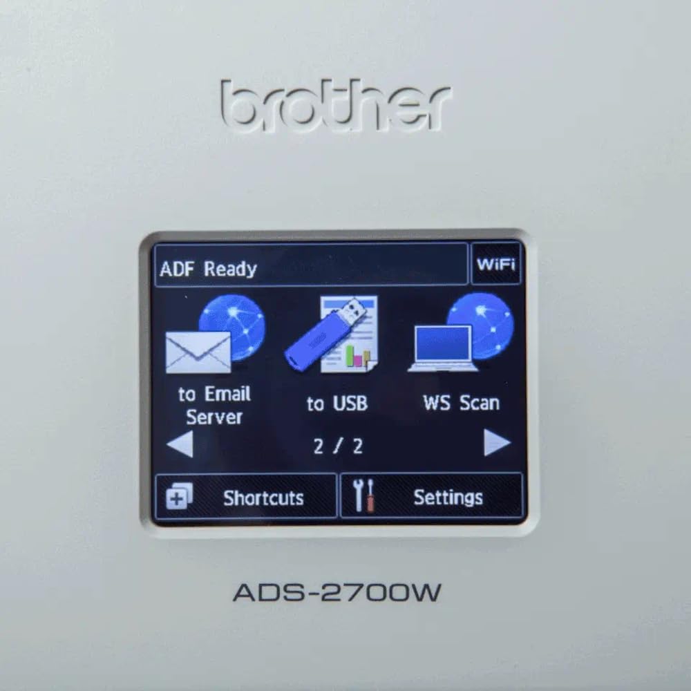 Brother ADS-4300N Desktop Document Scanner |SuperSpeed USB 3.0 |Double-sided |Advanced Image Capture, UK Plug