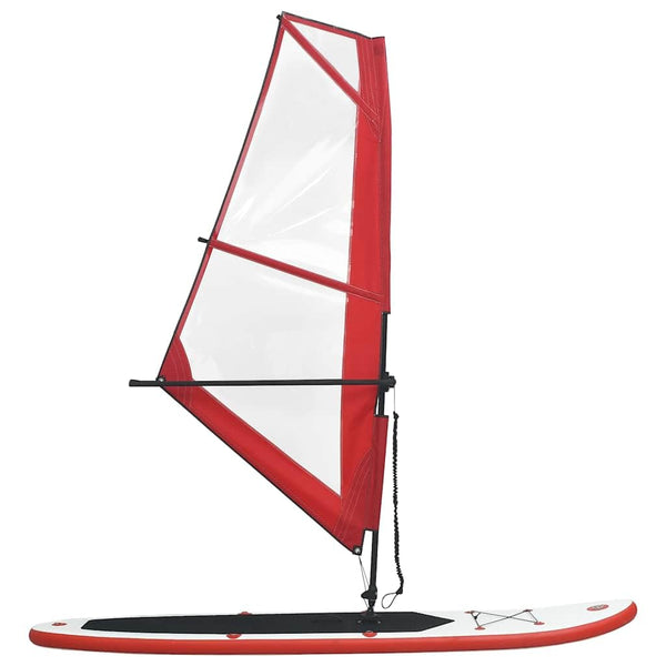 Inflatable Stand Up Paddleboard with Sail Set SUPs Board Surfboard vidaXL