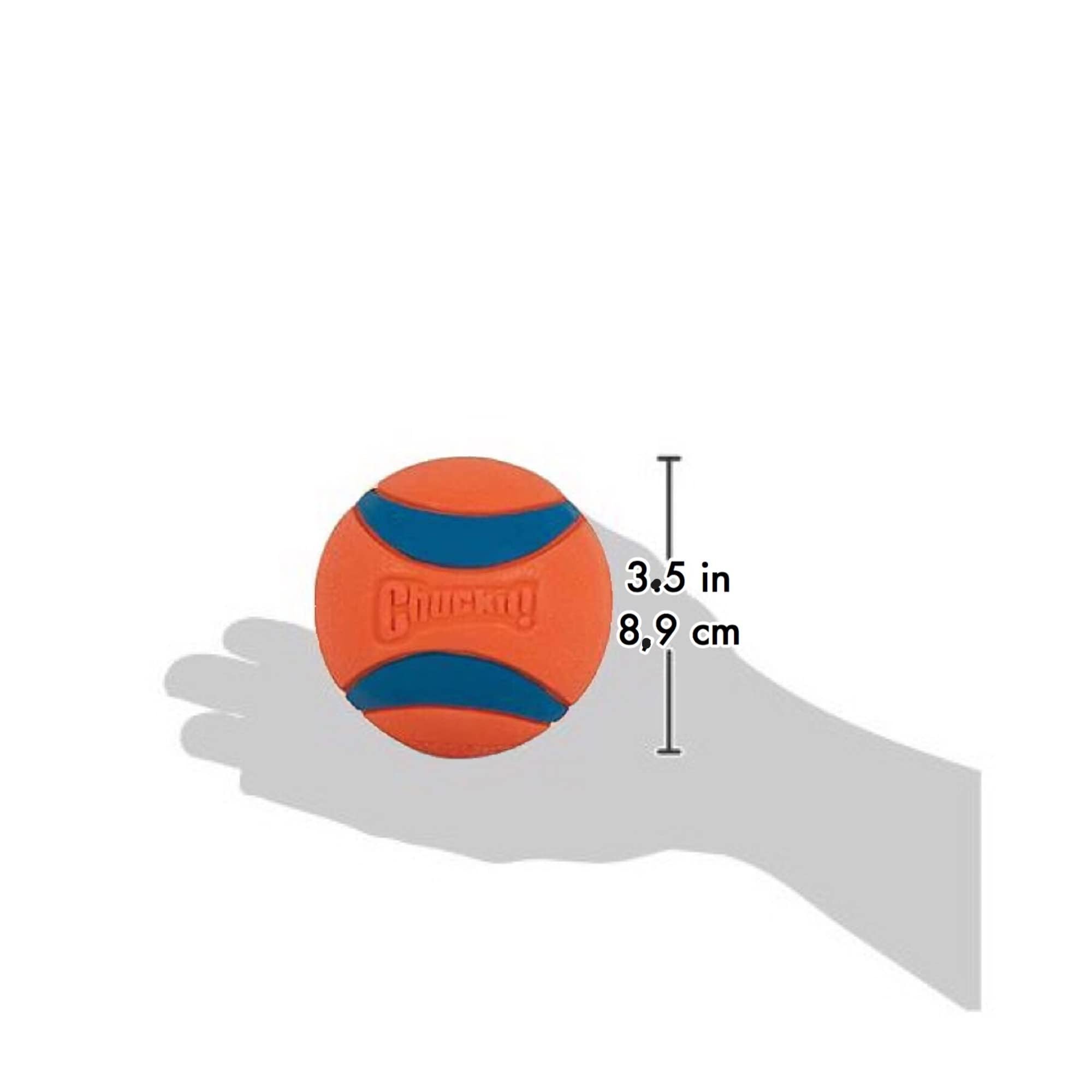 ChuckIt! Ultra Ball Dog Toy, Durable High Bounce Floating Rubber Dog Ball, Launcher Compatible Toy For Dogs, 2 Pack, Medium