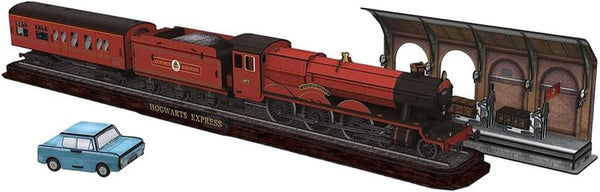 University Games 7635 Harry Potter Hogwarts Express Set 3D Puzzle, Brown