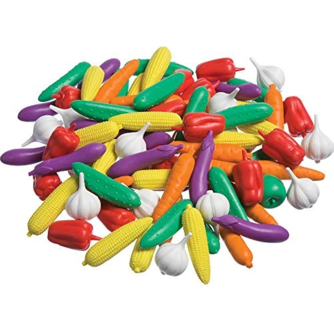 a2bsales Sorting Counters Starter Packs - Early Learning & Motor Skills Maths Toy - SEN Montessori (Vegetable - 24 Pk)