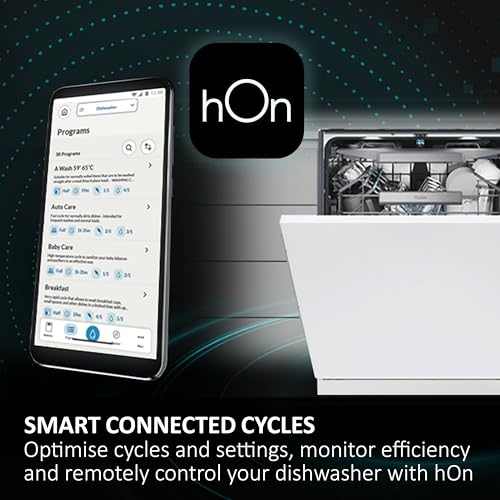 Haier XI1C3TB2FB-80 I-Pro Shine Series 4 Integrated Dishwasher, 11 place Setting, Black Bezel, C Rated