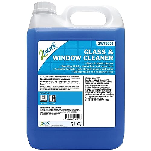 2Work Glass and Window Cleaner 5 Litre Bottle 2W76001