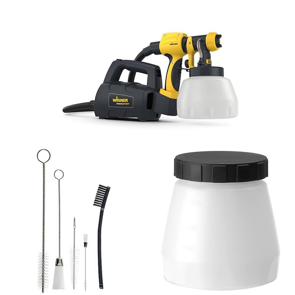 WAGNER Fence & Decking Paint Sprayer for Fences, Sheds, decking or Garden Furniture, Covers 5 m² in 9 min, 1400 ml Capacity, 460 W, 1.8 m Hose